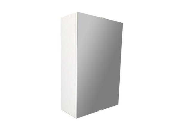 Armoire de toilette l.38 cm H.58 cm P.13.2 cm, blanc, SENSEA Essential