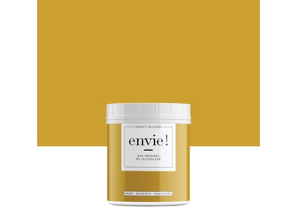 Testeur peinture dépolluante jaune lueur velours ENVIE 75 ml
