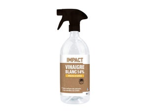 Vinaigre blanc ménager liquide 14°, IMPACT, 1 L