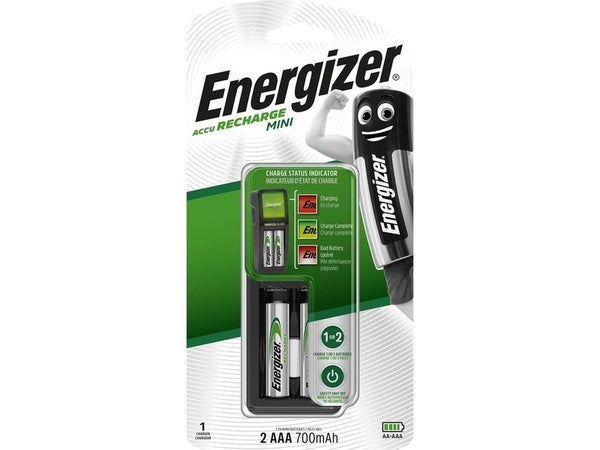 Chargeur De Piles Energizer, 1 Ou 2 Piles Aa / Aaa