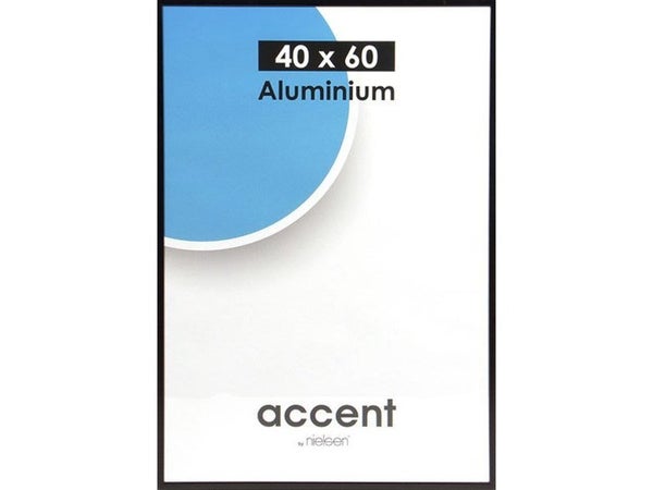 Cadre Accent, H.40 x l.60 cm, aluminium noir, NIELSEN
