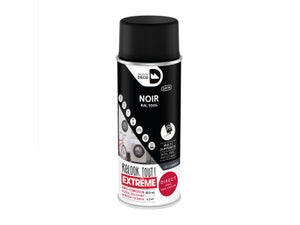 Peinture aérosol relook tout extreme MAISON DECO noir ral 9005 RAL 9005 satiné 0.400 L