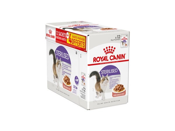 Royal Canin Alimentation Chat Steril Sauce 12X85G +4