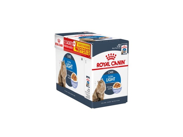Royal Canin Alimentation Chat Ultralight Gelee 12+4