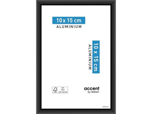 Cadre Accent, 10 X 15 Cm, Noir