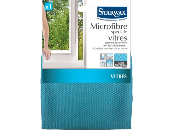 Lavette vitres et miroirs polyester STARWAX