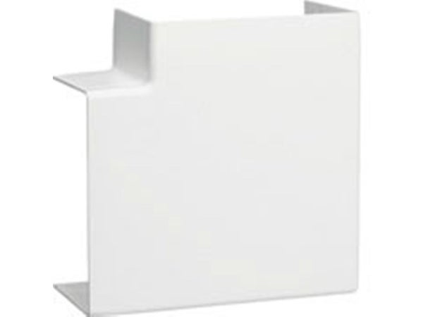 Angle Plat Blanc Pour Goulotte, H. 6.3 X P.4.5 Cm