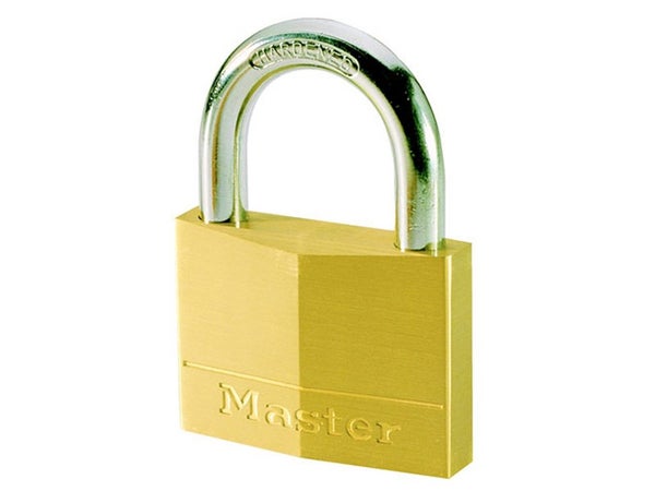 Master Lock 170Eurd Cadenas À Clé En Laiton, Doré, 9,8 X 7 X 1,9 Cm