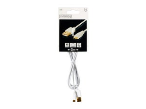 Câble Chargeur Micro Usb, 2 M Blanc Evology