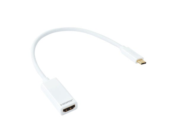 Câble Hdmi Femelle Vers Usb Type C Mâle, 0.2 M Evology