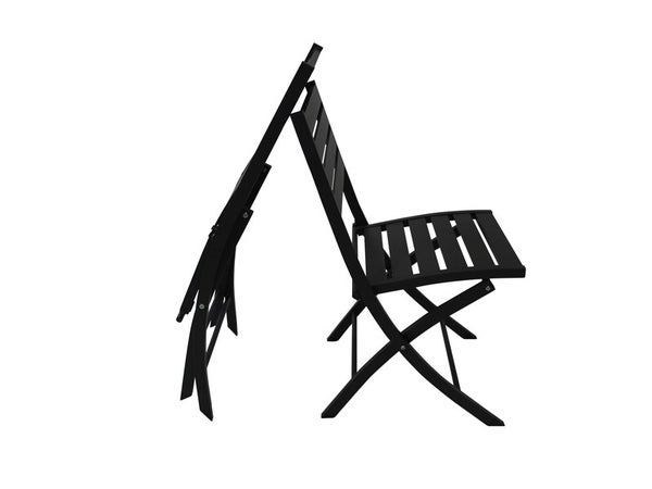 Chaise de jardin DCB GARDEN Marius en aluminium noir