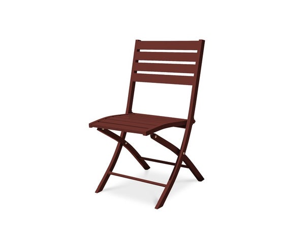 Chaise chaise DCB GARDEN Marius en aluminium rouge