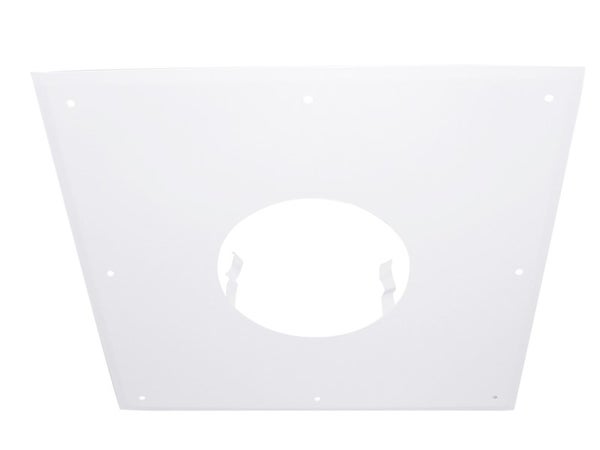 Plaque de propreté pour tubage Isotip, JONCOUX, diam. 150 mm, blanc