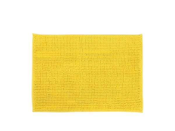 Tapis de bain L. 40 x L. 60 cm jaune, EASY SENSEA