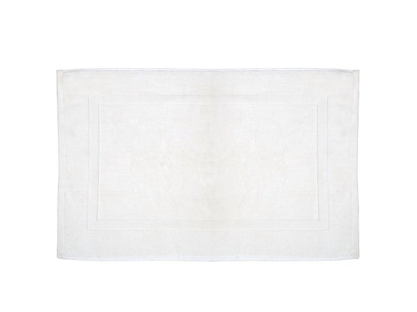 Tapis de bain l.50 x L.80 cm blanc, Terry SENSEA