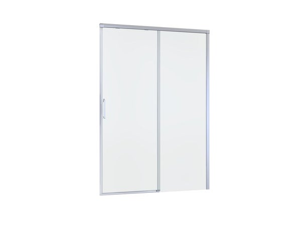Porte de douche coulissante transparente, chromé 140 cm, remix
