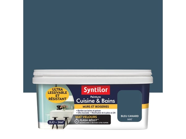 Peinture Syntilor, Bleu Canard, 2 L