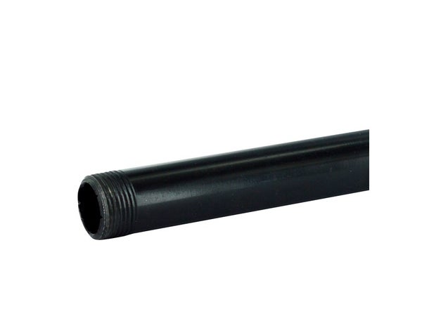 Barre de penderie D25 mm rond noir 0.3 m