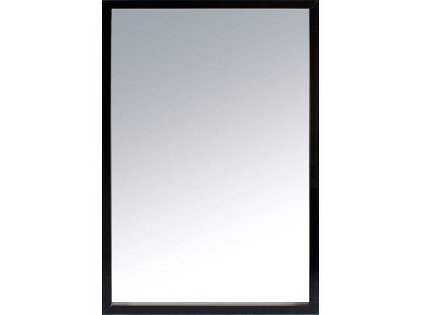 Miroir rectangulaire Milo noir, l.42 x H.62 cm