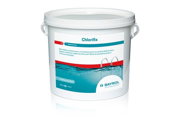 Chlore choc piscine BAYROL Chlorifix, granulé 5 kg