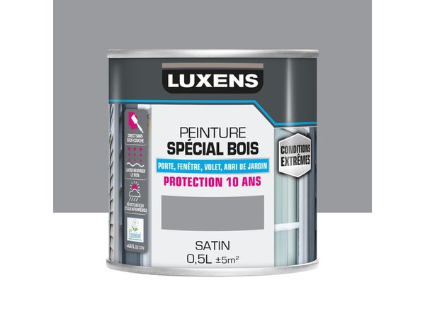 Peinture Bois Extérieur / Intérieur Granit 3 Satin Luxens 0.5 L