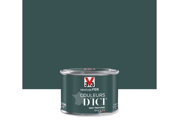Peinture Fer Extérieur Couleurs D'Ici® V33 Vert Profond Velours 0.125 L