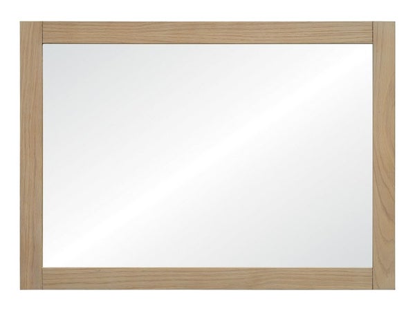 Miroir encadré l.70 x H.50 cm, effet chêne naturel, HOMESIGHT Talix