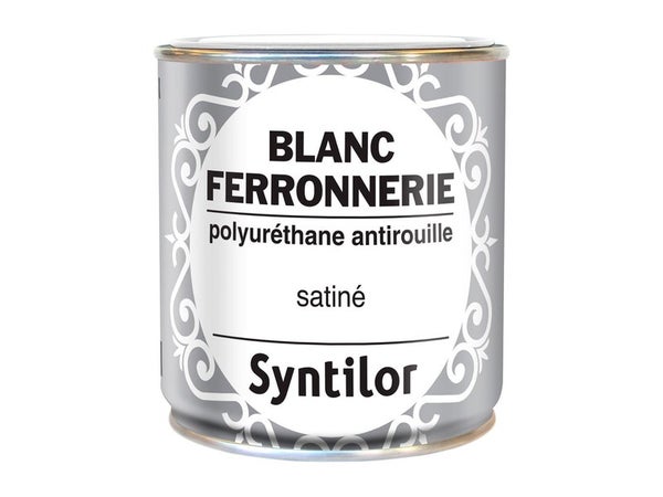 Peinture Ferronnerie Extérieur Polyuréthane Syntilor Blanc Mat 0.375 L