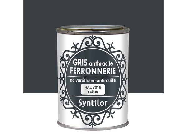 Peinture Ferronnerie Extérieur Syntilor, Gris Ardoise, 0.25 L