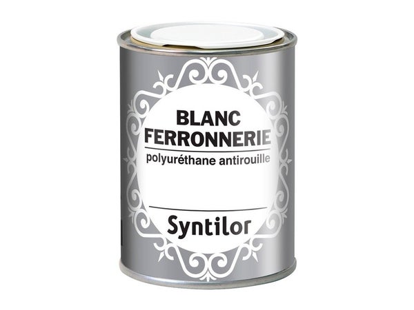 Peinture Ferronnerie Extérieur Polyuréthane Syntilor Blanc Mat 0.25 L