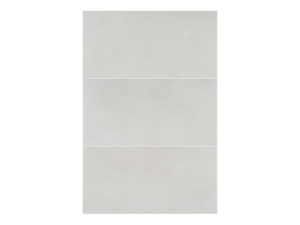 Carrelage mur intérieur effet béton blanc Square l.30 x L.60 cm