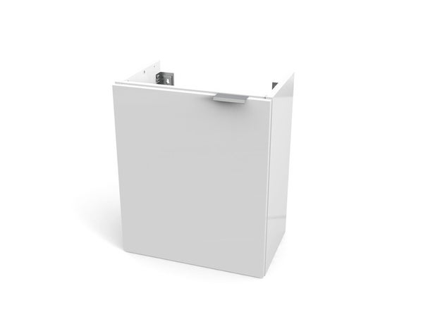 Meuble de salle de bains simple vasque l.40 x H.48.2 x P.27.5 cm, blanc, Essenti