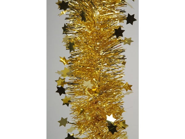 Guirlande décorative de Noël Etoile or clair, H.270 cm