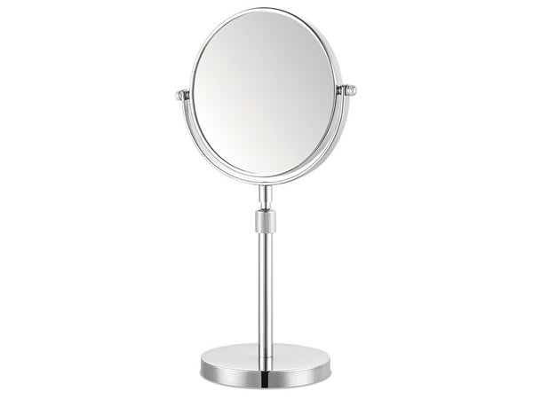 Miroir grossissant x 5 rond, H.15 x l.15 x P.0.5 cm, Réglable en hauteur