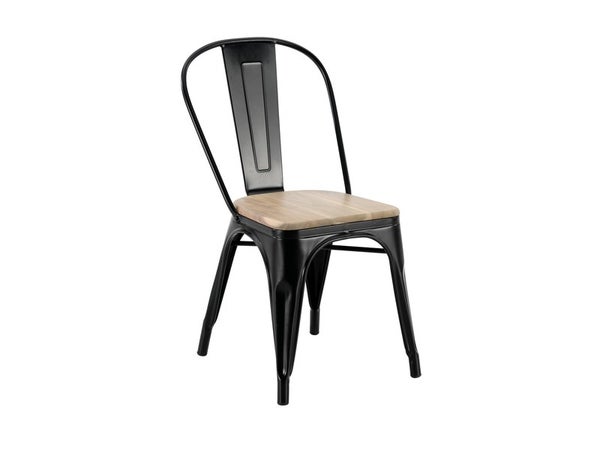 Chaise de jardin Oxford en acier noir