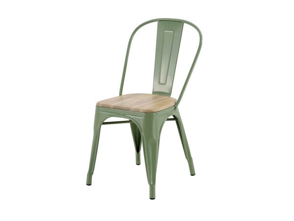 Chaise de jardin Oxford en acier vert