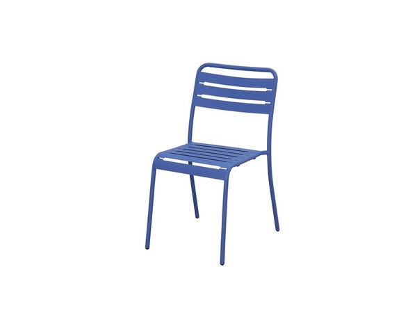 Chaise de jardin Café en acier bleu
