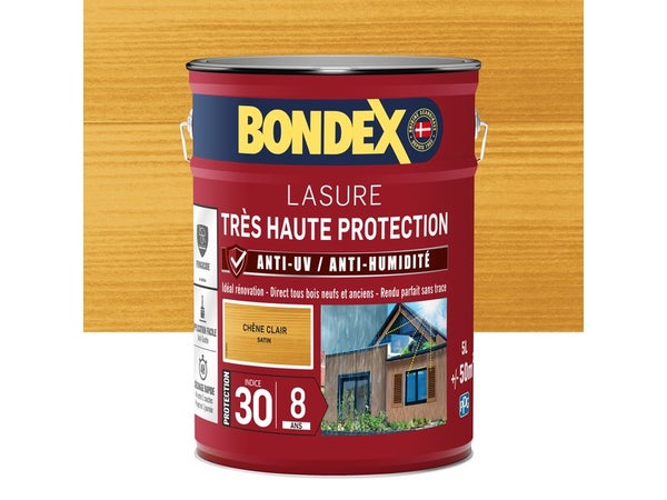 Lasure Bondex Tres Haute Protection 8 Ans 8 Ans Satiné 5 L