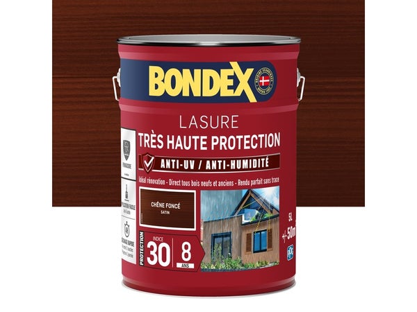 Lasure Bondex Tres Haute Protection 8 Ans 8 Ans Satiné 5 L