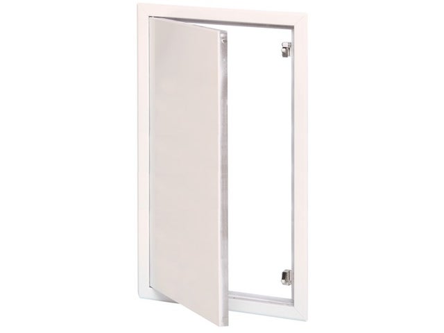 Trappe De Visite Softline 200x300 Mm Blanc Pousser/Lâcher – Tôle Galvanisée Laquée – Ouvrant Amovible – Mur Ou Plafond