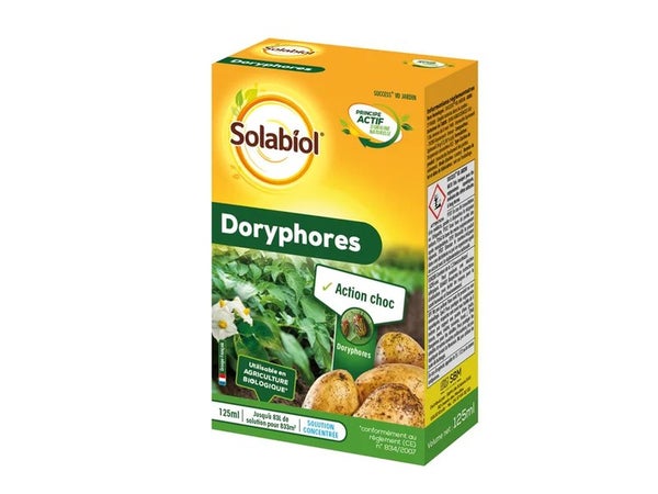 Traitement des insectes doryphores pour potager et verger, SOLABIOL, 125 ml