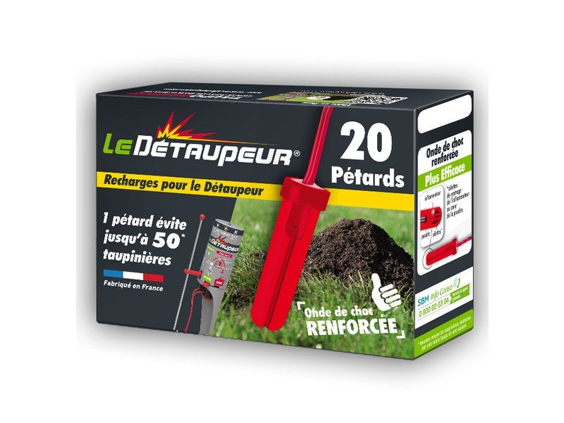 Le Detaupeur 16 Recharges Pour Piège Anti Taupes - Efficaces Et Étanchées, Utilisables Sous La Pluie