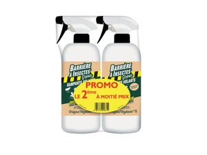 Lot de 2 sprays répulsifs anti-insectes, BARRIERE A INSECTES, 1 litre