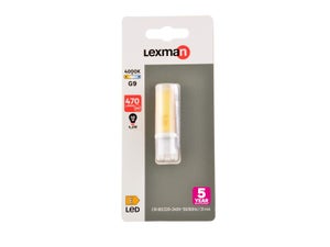 Ampoule led, capsule G9, 470lm = 40W, blanc neutre, LEXMAN 