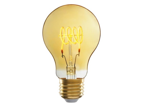 Ampoule décorative led à filament ambré standard E27 5 W, LEXMAN