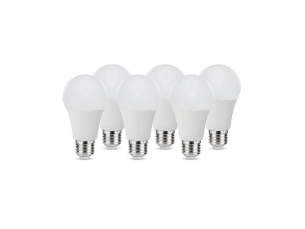Lot de 6 ampoules led dépoli standard E27 1521 Lm = 100 W blanc chaud, LEXMAN