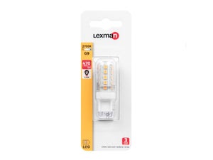 Ampoule led capsule G9 470 Lm = 40 W blanc chaud, LEXMAN