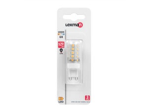 Ampoule led capsule G9, LEXMAN, 470 Lm = 40 W blanc neutre