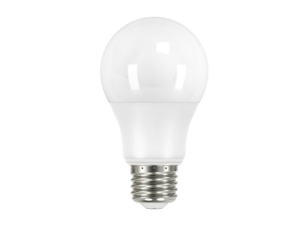 Ampoule led standard Connectée ENKI, E27 60W=7W, 806 lumens, RGBW, variations de blancs et couleurs verre dépoli, Lexman