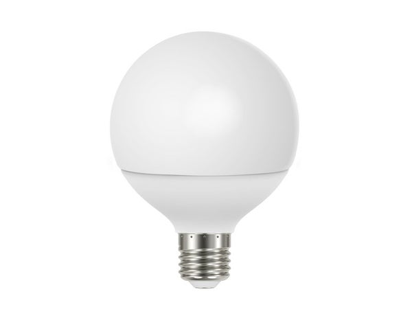 Ampoule led globe 95mm, connectée Enki, E27 100W 1521 lumens, variation de blancs et couleurs, verre dépoli, Lexman